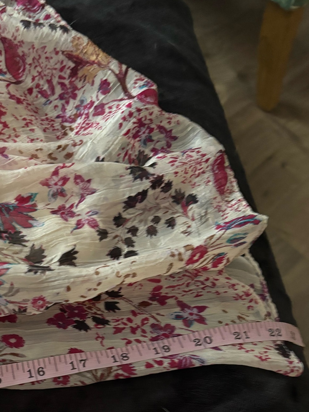 Free People Closer to the Heart Mini Dress Floral Tiered Ruffle Long Sleeve Boho - Picture 12 of 13